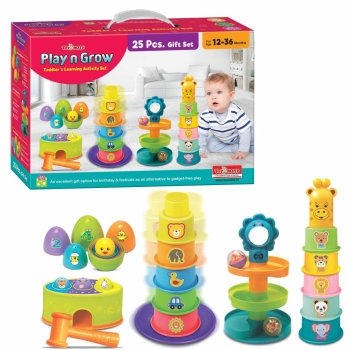 toymate Play N Grow - A 5-In-1 Toddlers Learning Activity Gift Set That Develops Fine Motor Skills And Reasoning Skills For 12 Months And Above, Multicolor