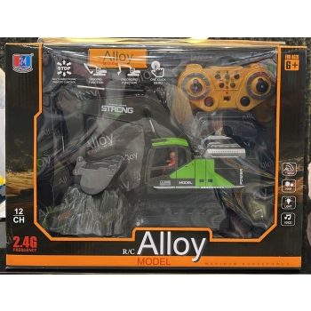 A New Radio Control J-C-B Excavator Toy For 6-12 Yr Boys, Best Birthday Gifts For Kids 7 8 9 10 11 Year Old, Rc Construction Toys With Metal Shovel, Lights, Sounds 2.4Ghz, Multi Color