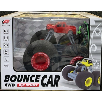 Playzu 1:14 Remote Control Car - Soft Wheel Racing Car, 2.4 GHz, Monster Stunt Truck Car with Powerful Li-ion Rechargeable Battery, High Speed Racing Car...