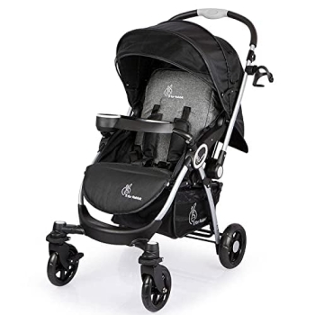 R for Rabbit Chocolate Ride Stylish Baby Stroller and Pram for Baby, Kids, Infants, Newborn, Boys & Girls of 6 Months to 3 Years (Black)