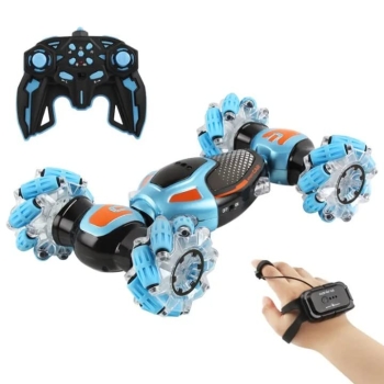 RC Car Remote Control Car for Kids Adults, 4WD Gesture Sensor Remote Control Crawler,2.4 GHz Transform RC Stunt Car with Light Music,Hand Controlled RC Car for Boys Girls Gifts