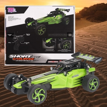 ToyMagic High-Speed 15 Km/Hr RC Car 1:24 Scale Rechargeable - Remote Control Car with Dual Motors, All-Terrain Tires, 2.4 Ghz, USB Charging, for Kids and...