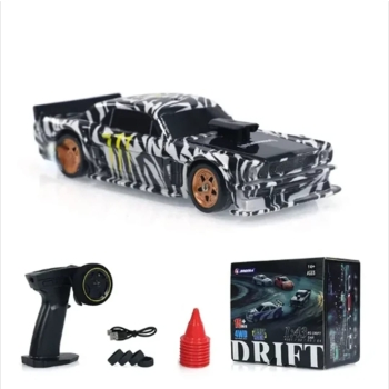 1/43 2.4G 4WD Drift RC Car Mini Race LED Light Optional Gyro Radio Control High-Speed Motor On-Road Racing Vehicle Model Boys Gifts Outdoor Toys
