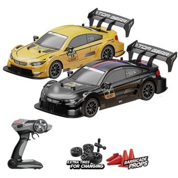 High Speed 1:16 RC Drift Car with USB Charging 2.4G Remote Control Toy Car Drifting and Racing Tires 30 km/h Speed Ready to Run