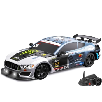 1:16 Scale RC Drift Car, 4WD Remote Control Car with LED Light, Racing and Drifting Wheels, Rechargeable Batterie