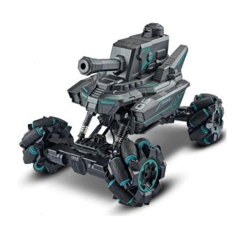 RC Tank Shooting Water Bullets Remote Control Car Toys Monster Truck with LED Light Realistic Sounds 4WD Kids RC Tank Car