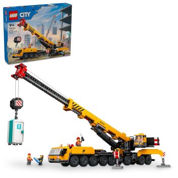 LEGO City Yellow Mobile Construction Crane Toy Set 60409 Building Blocks Toys for 9+ Gift for Boys and Girls