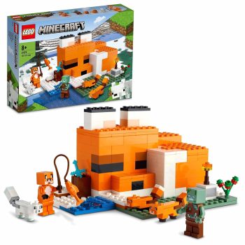LEGO Minecraft The Fox Lodge 21178 Building Kit and Toy House Playset; Great Gift for Kids and Players Aged 8+