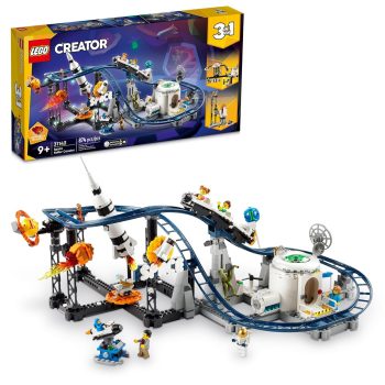 LEGO Creator Space Roller Coaster 31142 Building Toy Set for Ages 9+; A Roller Coaster, Drop Tower and Carousel