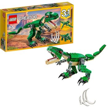 LEGO Creator 3in1 Mighty Dinosaurs Building Blocks for Kids 31058, Multicolor
