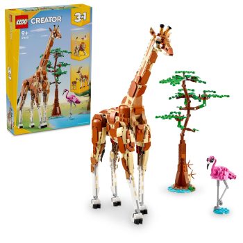 LEGO Creator Wild Safari Animals Set, Giraffe, Gazelles and Lion 31150
