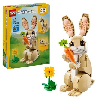 LEGO Creator 3in1 Cute Bunny Toy Animal Playset 31162 Building Blocks Toys for 8+ Gift for Boys and Girls