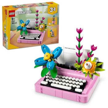 LEGO Creator 3in1 Typewriter with Flowers Toy Playset 31169 Building Blocks Toys for 8+ Gift for Boys and Girls