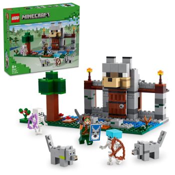 LEGO Minecraft The Wolf Stronghold Fortress Playset 21261 Building Blocks Toys for 8+ Gift for Boys and Girls