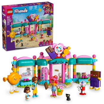LEGO Friends Heartlake City Candy Store Pretend-Play Set, Role-Play Toy 42649 Building Blocks Toys for 6+ Gift for Boys and Girls