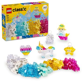 LEGO Classic Magical Transparent Box, Colorful Building Bricks Toy 11040 Building Blocks Toys for 5+ Gift for Boys and Girls
