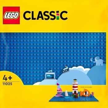 LEGO Classic Blue Baseplate 11025 Building Kit for Kids (1 Piece)