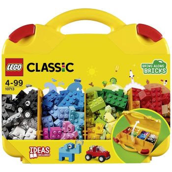 LEGO 10713 Classic Creative Suitcase, Toy Storage, Fun Colourful Basic Building Bricks for Kids, Multicolor (213 pieces)