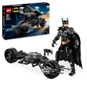 LEGO DC Batman: Batman Construction Figure & The Bat-Pod Bike 76273 Building Blocks Toys for 12+ Gift for Boys and Girls