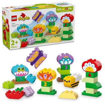 LEGO DUPLO Town Creative Garden & Flowers Color-Sorting Stacking Toy 10444 Building Blocks Toys for 2+ Gift for Boys and Girls