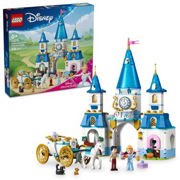 LEGO ? Disney Princess Cinderella?s Castle & Horse Carriage Building Set 43275 Building Blocks Toys for 6+ Gift for Boys and Girls