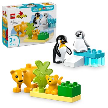 LEGO DUPLO Town Wild Animal Families: Penguins & Lions Imagination Toy 10442 Building Blocks Toys for 2+ Gift for Boys and Girls