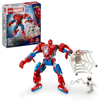 LEGO Marvel Spider-Man Mech vs. Anti-Venom Buildable Toy Figure Set 76308 Building Blocks Toys for 6+ Gift for Boys and Girls