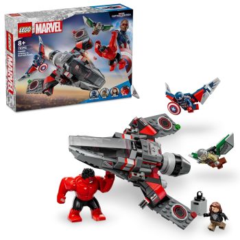 LEGO Super Heroes Marvel Captain America vs. Red Hulk Battle 76292 Building Blocks Toys for 8+ Gift for Boys and Girls