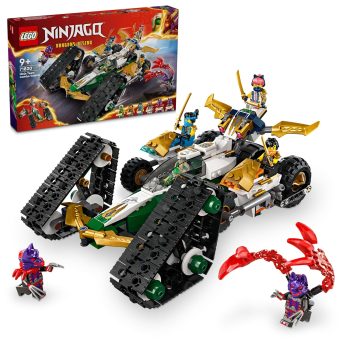 LEGO NINJAGO Ninja Team Combo Vehicle 4-in-1 Toy 71820 Building Blocks for 18+ Gift