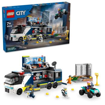 LEGO City Police Mobile Crime Lab Truck Toy for Kids Aged 7 Plus 60418