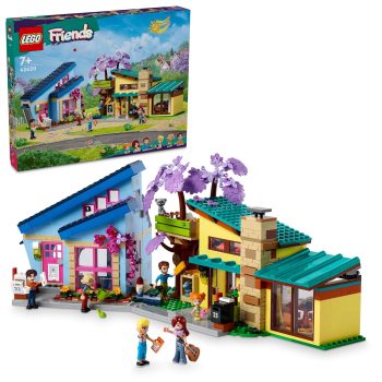 LEGO Friends Olly and Paisley's Family Houses Set with Minidolls 42620