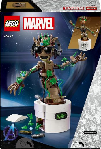 LEGO Marvel Dancing Groot Buildable Guardians of The Galaxy Animated Toy for Kids 76297