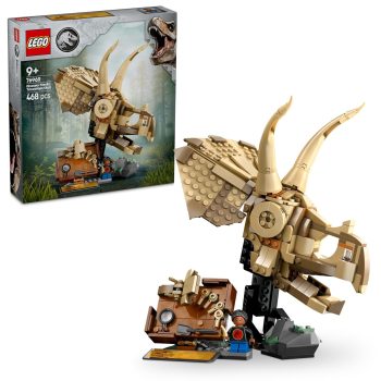 LEGO Jurassic World Dinosaur Fossils: Triceratops Skull Model Set 76969 Building Blocks Toys for 9+ Gift for Boys and Girls