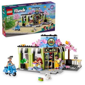 LEGO Friends Heartlake City Caf? Toy for Kids, Bakery Building Set, Birthday Gift Idea for Girls and Boys Aged 6 Years and Up with 3 Minidolls and a Dog Figure 42618