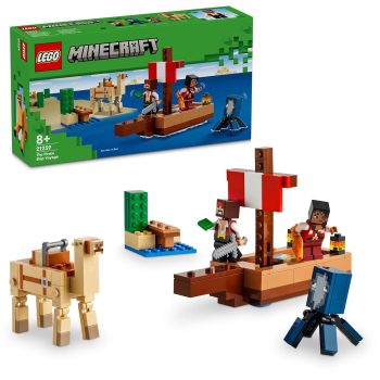 LEGO Minecraft The Pirate Ship Voyage Boat Playset 21259 Building Blocks Toys for 8+ Gift for Boys and Girls