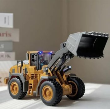 Excavator 9 Channel Rc JCB Truck Toys Metal Shovel 1:24 Remote Control Construction Vehicles Tractor 2.4Ghz Multicolor