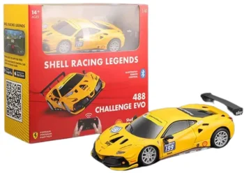 Bburago Shell Racing Legends – 488 Challenge Evo | 1:41 Bluetooth RC Car – Smartphone Controlled