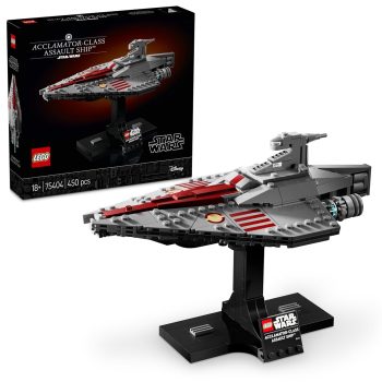 LEGO Star Wars Acclamator-Class Assault Ship, Buildable Starship Model 75404 Building Blocks for 18+ Gift