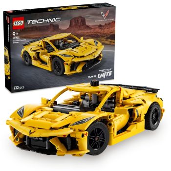 LEGO Technic Chevrolet Corvette Stingray Car Model Kit Vehicle Toy 42205 Building Blocks Toys for 9+ Gift for Boys and Girls