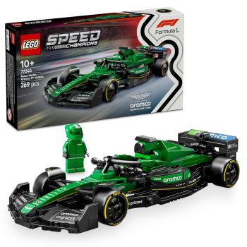 LEGO Speed Champions Aston Martin Aramco F1 AMR24 Race Car Vehicle Set 77245 Building Blocks Toys for 10+ Gift for Boys and Girls