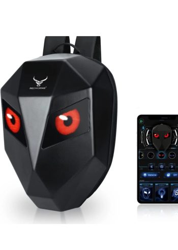 Redhorns For Motorcycle Riding Led Eye Backpack Diy Programmable Color Screen Travel Bag 25 L Backpack