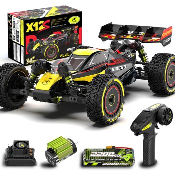 LAFPACY 1/14 Brushless RC Cars for Adults, Max 60+ MPH Fast RC Buggy, All Terrain High Speed Remote Control Car Hobby Off-Road RC Truck 4x4 Monster Trucks with 3S Battery