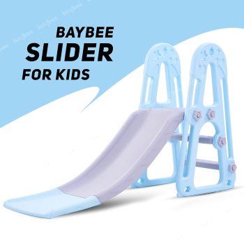 Baybee SMOBY Baby Garden Slides for Kids | Freestanding Sliding for Babies with Handrails & Anti Slip Steps | Baby Play Area Indoor Setup | Outdoor Perfect Slider for Kids 2 to 5 Years Boys Girls