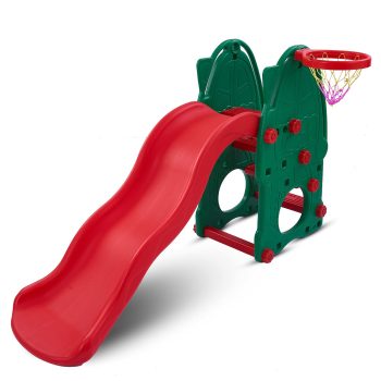 Baybee 2 in 1 Baby Slide for Kids | Perfect Baby Sliding for Kids with Basket Ball Hoop | Garden Baby Play Area Indoor Setup | Freestanding Outdoor Jumbo Slider for Kids 2 to 5 Years Boys Girls