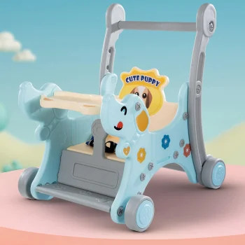 Baybee 3 in 1 Puppy Baby Rocking Chair for Kids | Baby Rocker Rider Toy for Kids with Food Tray, Seat Belt & Backrest