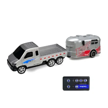 Royaldeals Mini Alloy Off-Road RC Car for Kids 6+: 1:64 Scale Remote Control Car Toys Strip Lights, 2.4Ghz, USB Rechargeable - Ideal Festive Gift for Kids(Power Truck Model)